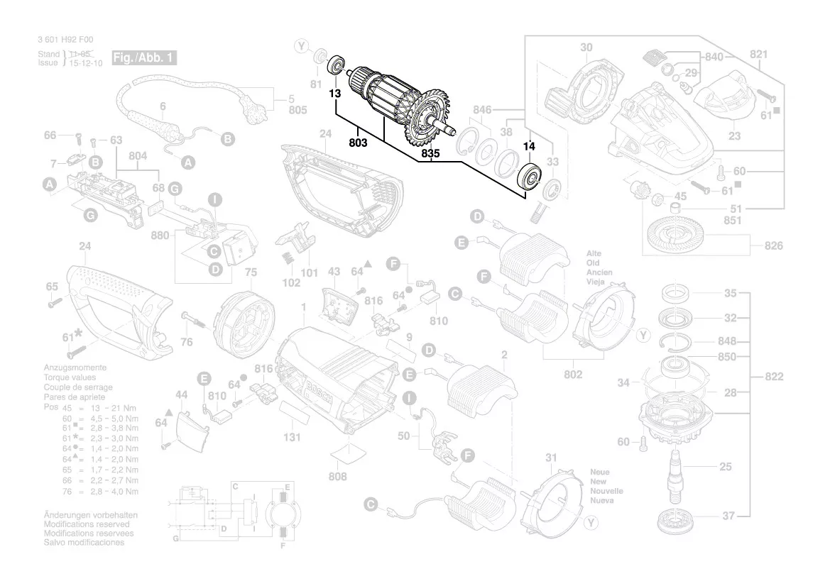 Induit BOSCH réf. 1 604 011 298
